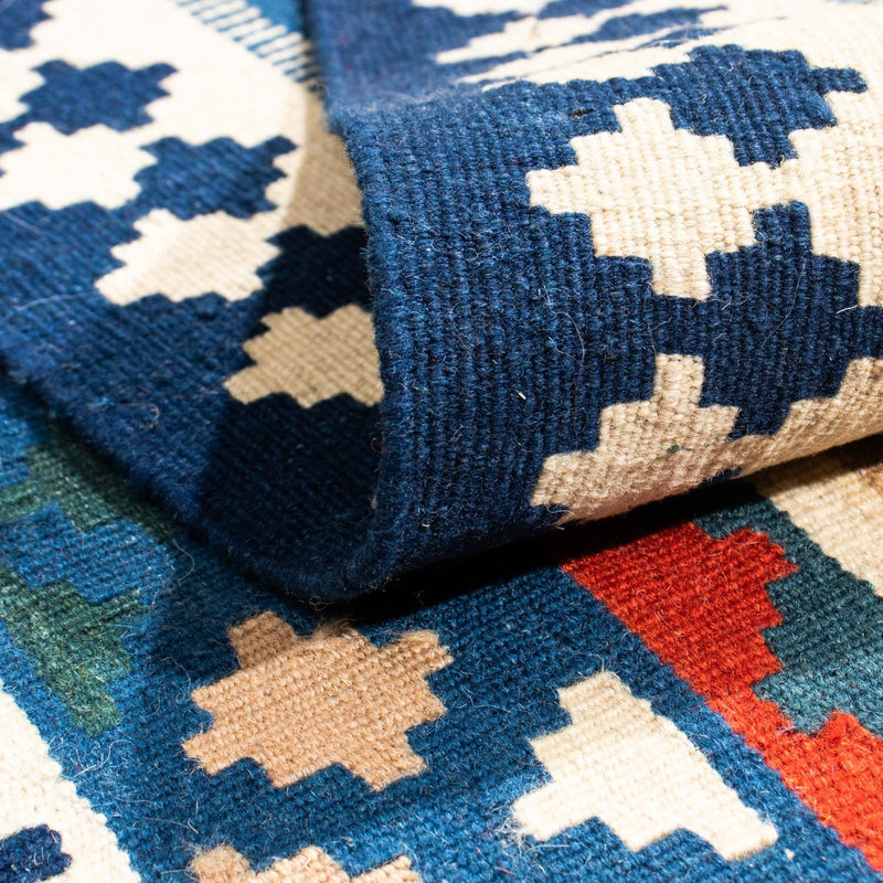 Kelim tapijt - Oosters vierkant  - 104 x 103 cm - blauw