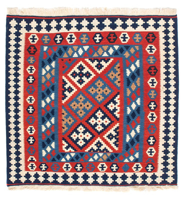 Kelim tapijt - Oosters vierkant  - 103 x 101 cm - rood