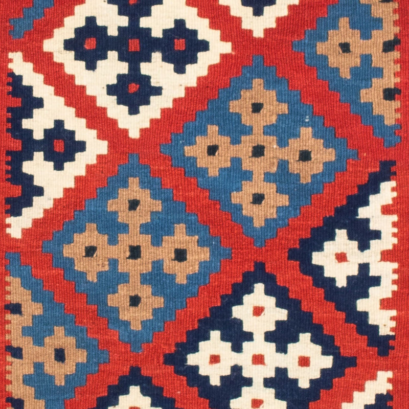 Kelim tapijt - Oosters vierkant  - 103 x 101 cm - rood