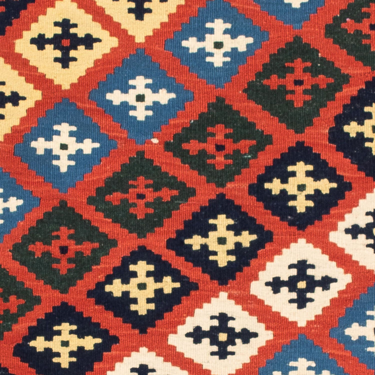 Kelim tapijt - Oosters vierkant  - 97 x 94 cm - rood