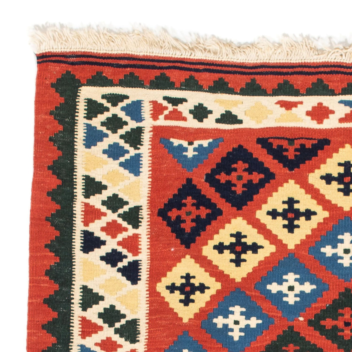 Kelim tapijt - Oosters vierkant  - 97 x 94 cm - rood