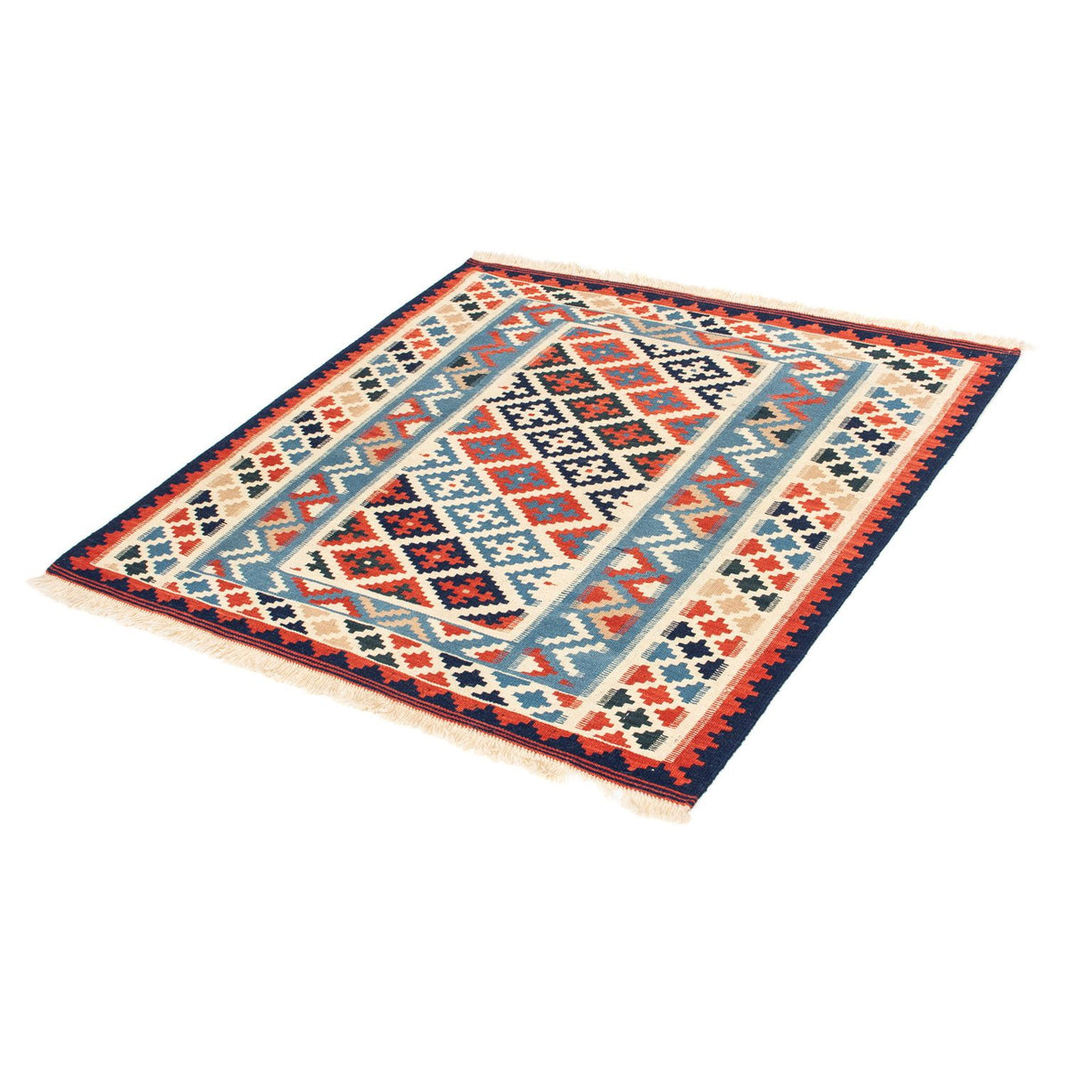 Kelim tapijt - Oosters vierkant  - 105 x 100 cm - beige