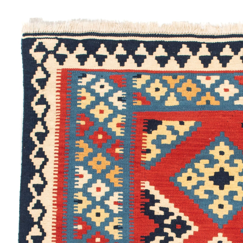 Kelim tapijt - Oosters vierkant  - 105 x 105 cm - rood