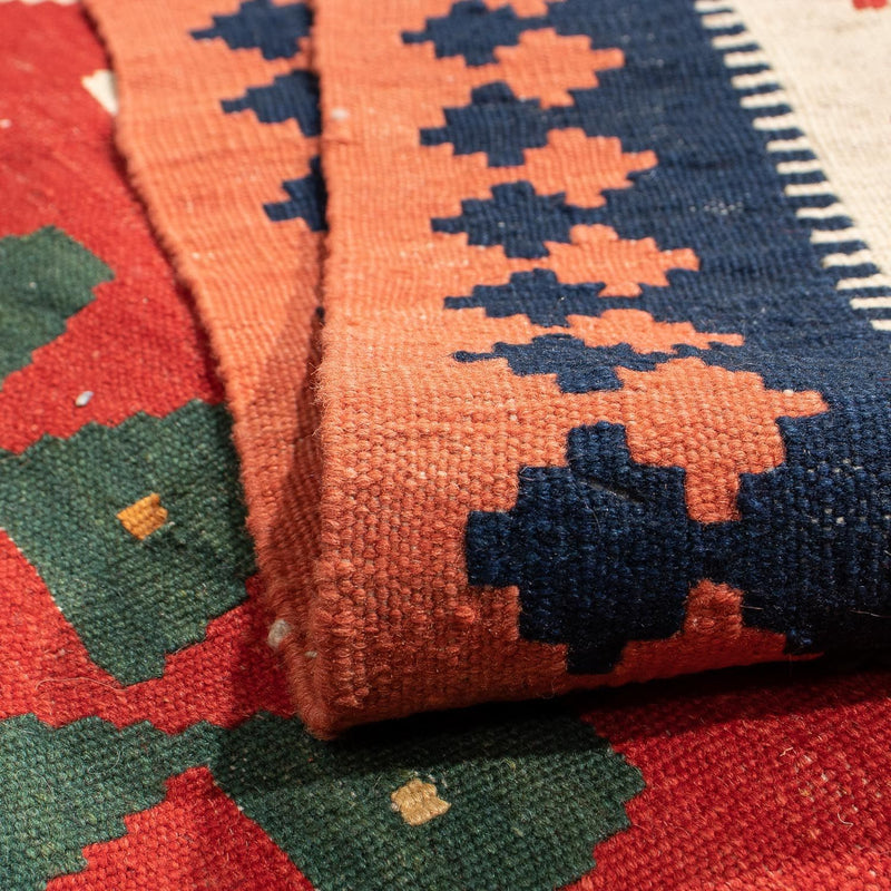 Loper Kelim tapijt - Oosters - 297 x 149 cm - donkerrood