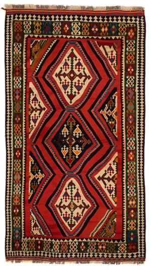 Kelim tapijt - Oosters - 290 x 173 cm - donkerrood