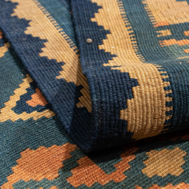 Kelim tapijt - Oosters - 195 x 157 cm - donkerblauw