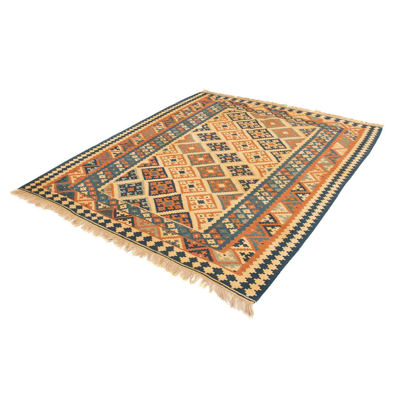 Kelim tapijt - Oosters - 185 x 152 cm - lichtbruin