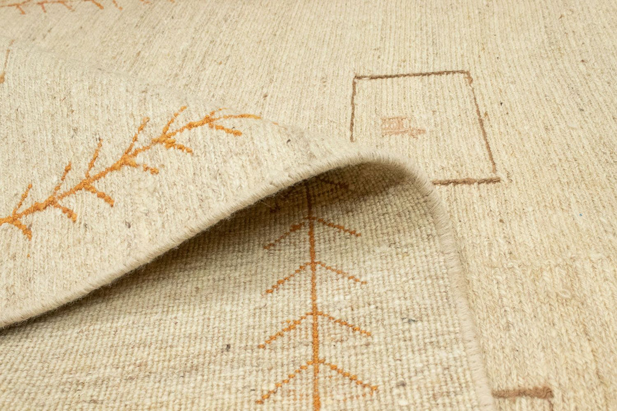 Gabbeh tapijt - Perzisch - 188 x 139 cm - beige