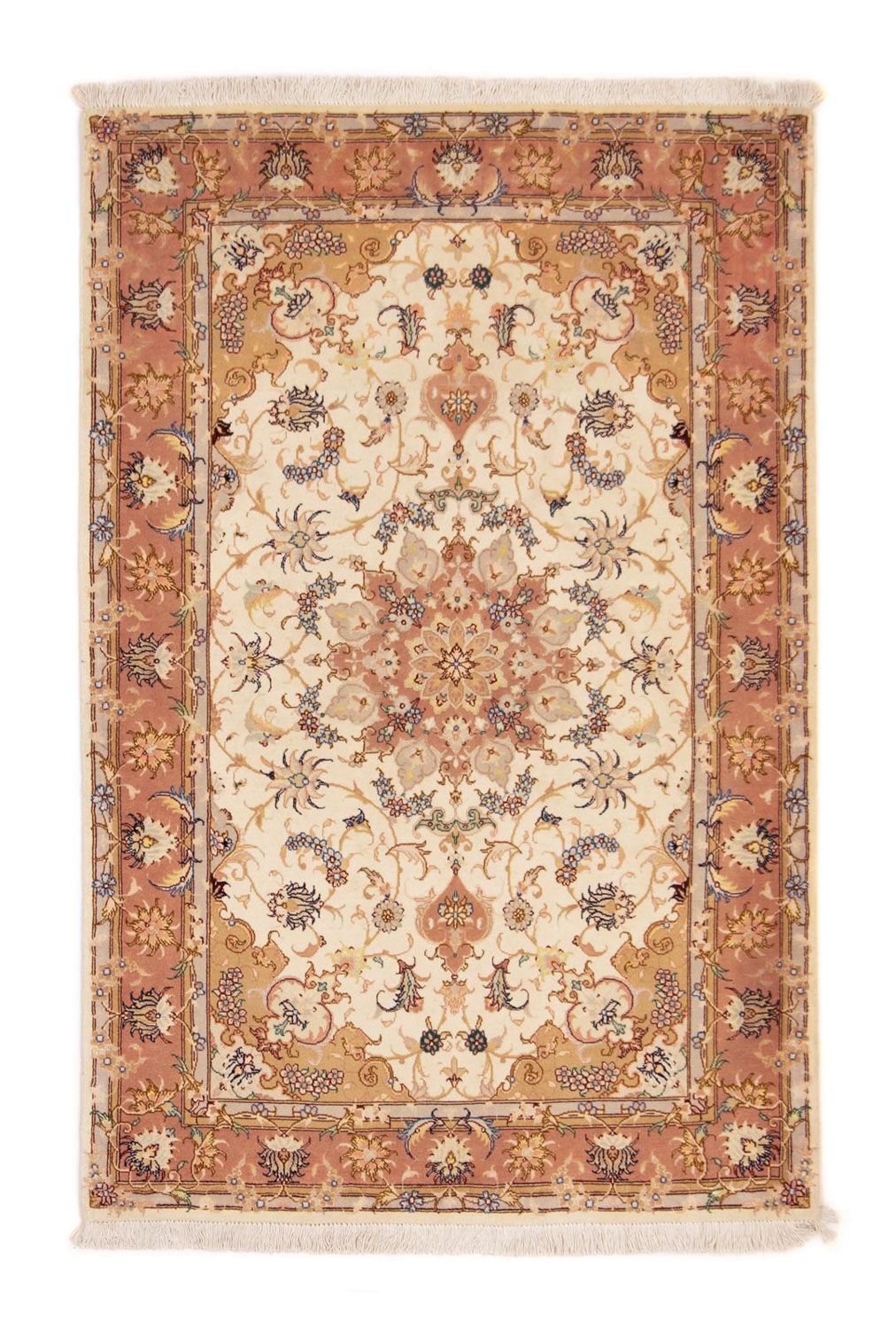 Perzisch tapijt - Tabriz - Royal - 154 x 100 cm - beige