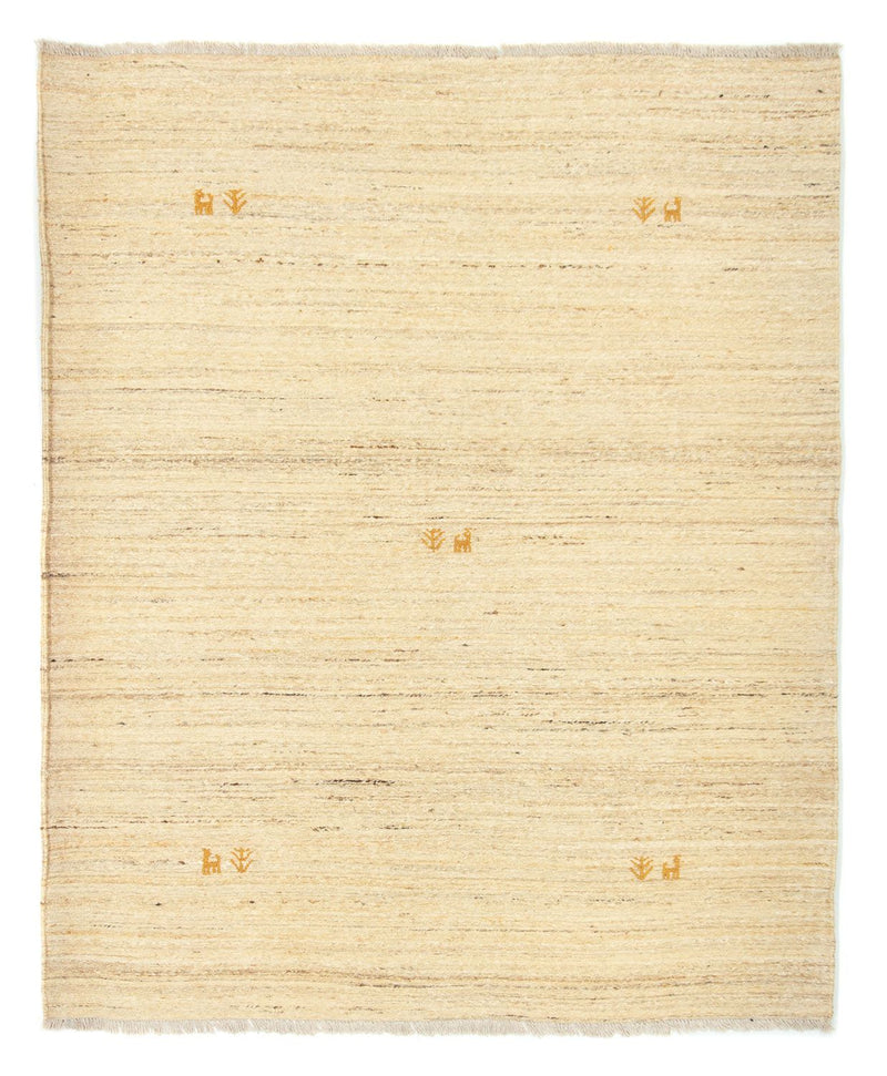 Gabbeh tapijt - Perzisch - 192 x 156 cm - beige