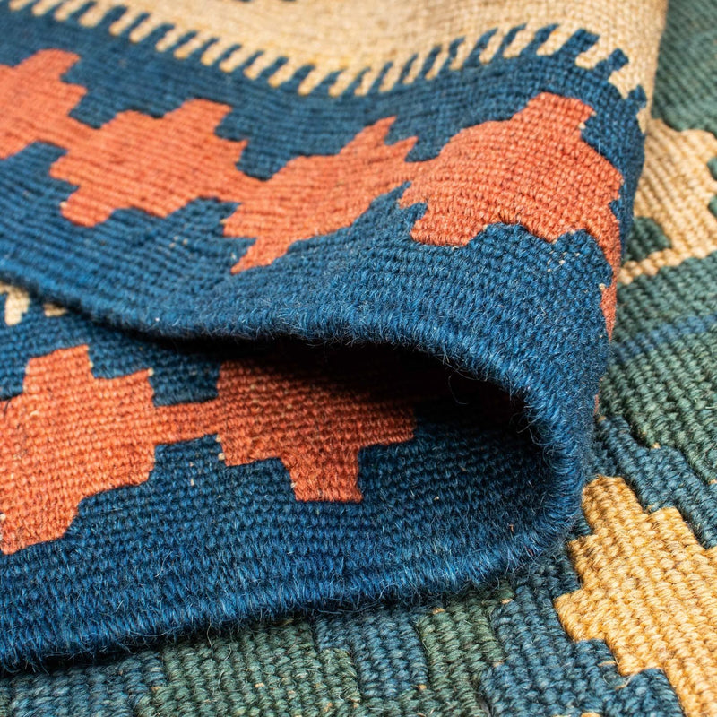 Kelim tapijt - Oosters - 198 x 121 cm - blauw