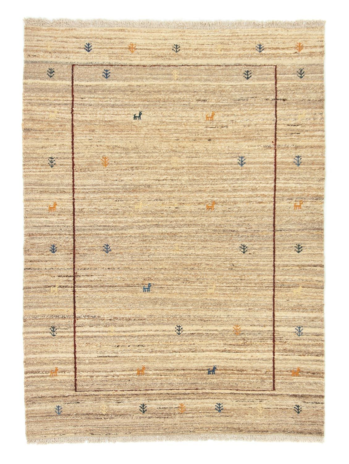 Gabbeh tapijt - Perzisch - 173 x 127 cm - beige