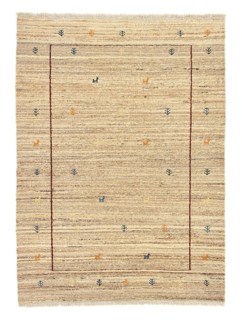 Gabbeh tapijt - Perzisch - 173 x 127 cm - beige