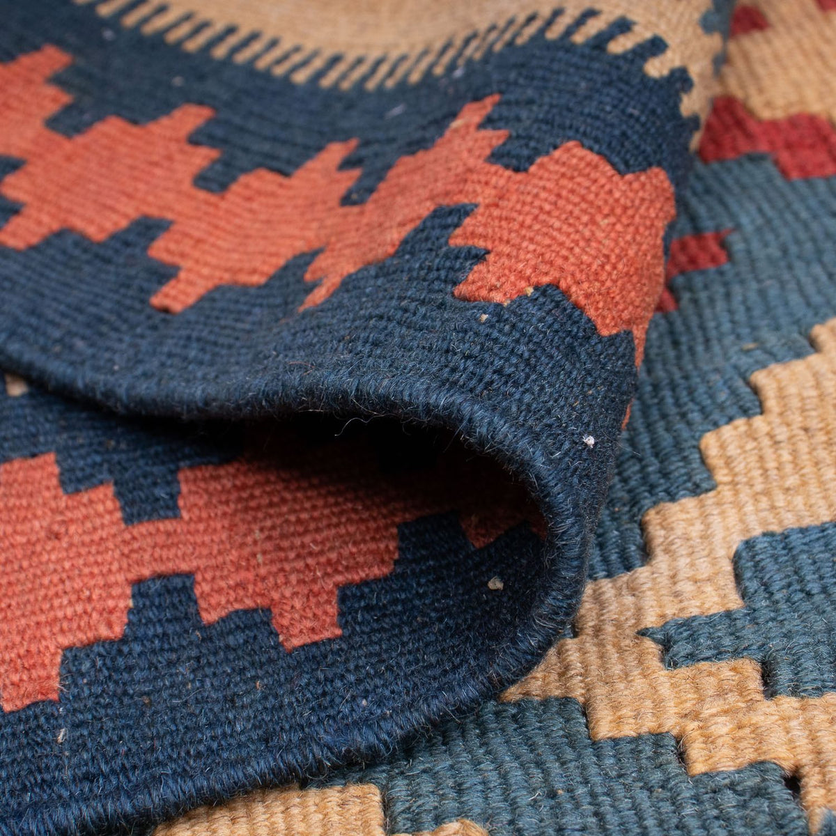 Kelim tapijt - Oosters - 168 x 118 cm - blauw