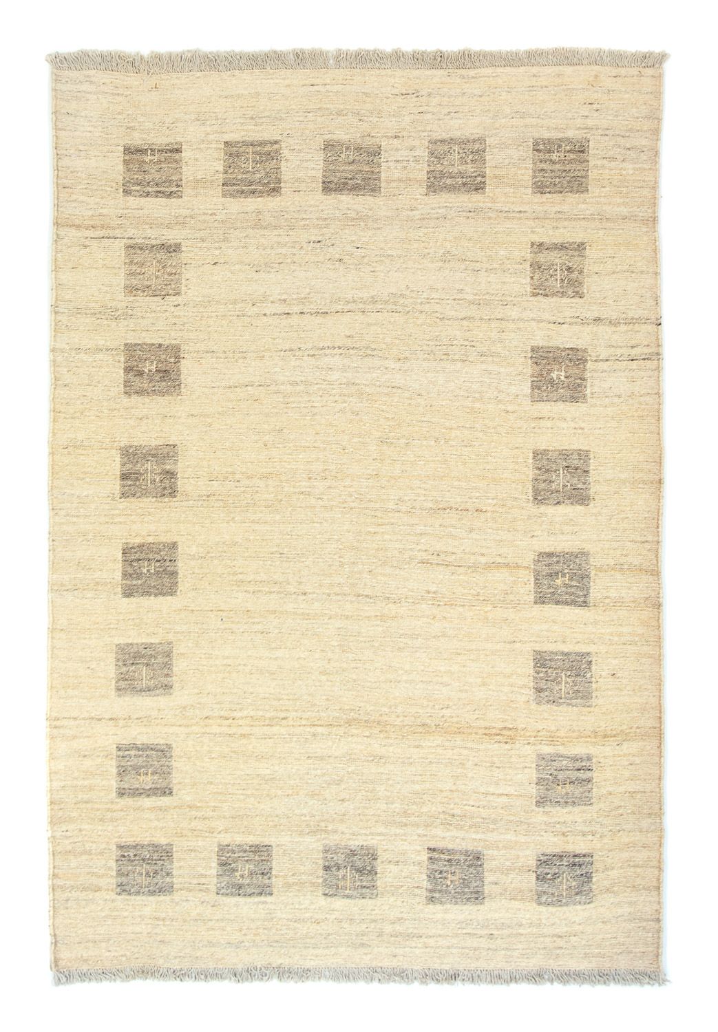 Gabbeh tapijt - Perzisch - 183 x 121 cm - beige