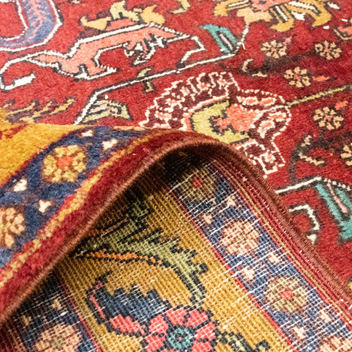 Perzisch Tapijt - Nomadisch - 189 x 143 cm - rood