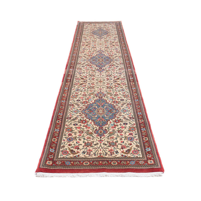 Loper Perzisch tapijt - Tabriz - 143 x 105 cm - beige