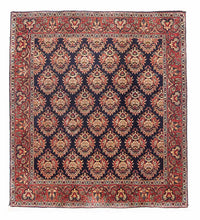 Perzisch tapijt - Bijar vierkant  - 107 x 103 cm - donkerblauw