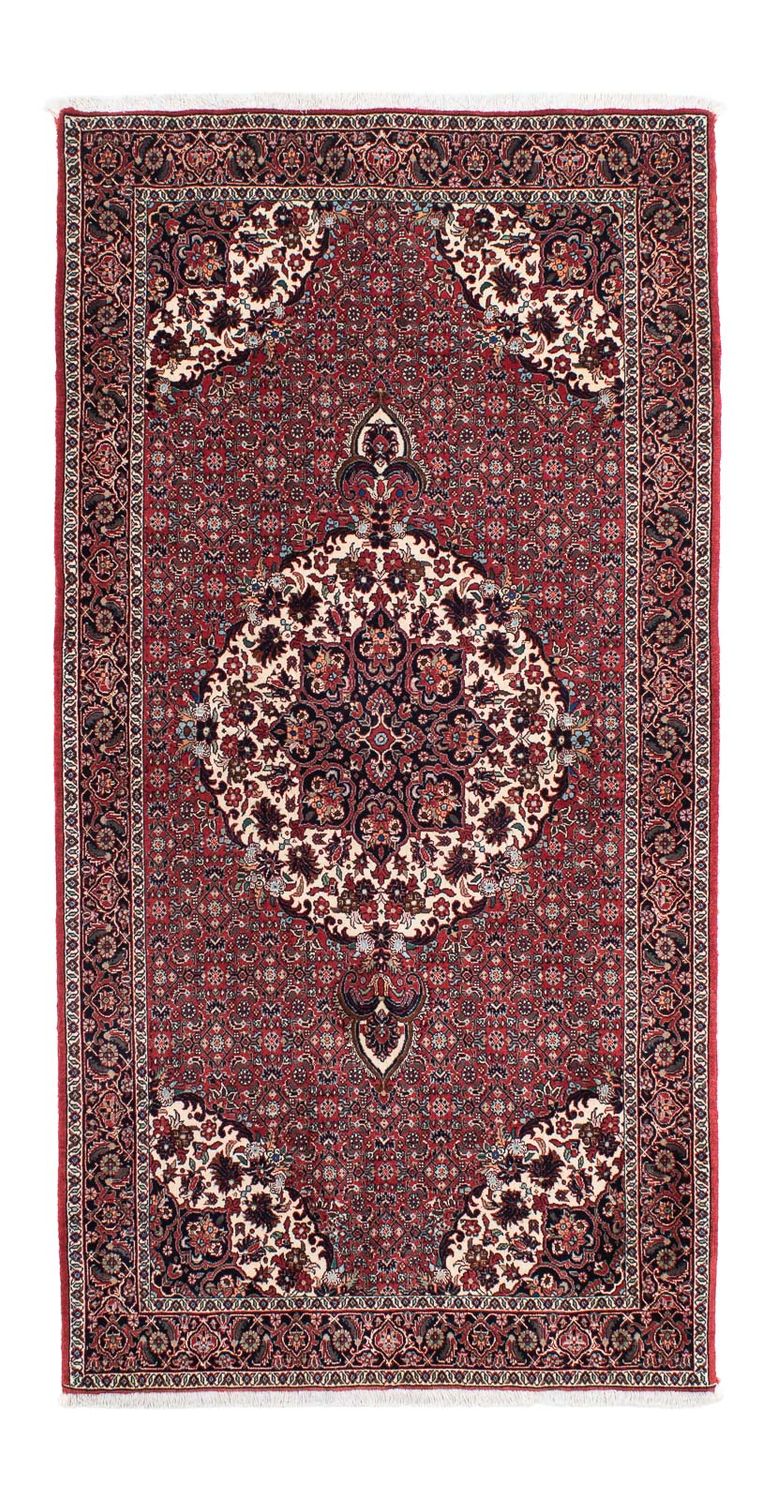Loper Perzisch tapijt - Bijar - 194 x 100 cm - donkerrood