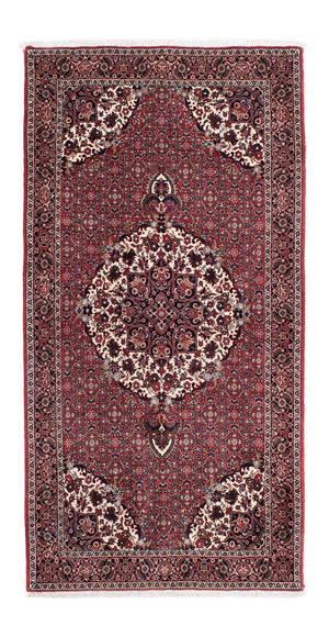 Loper Perzisch tapijt - Bijar - 194 x 100 cm - donkerrood