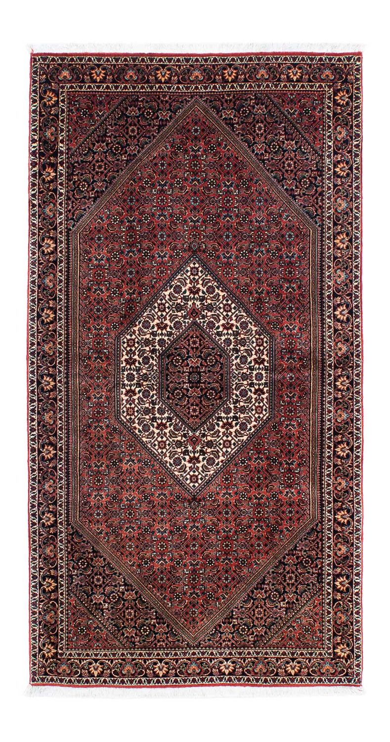 Loper Perzisch tapijt - Bijar - 205 x 102 cm - donkerrood