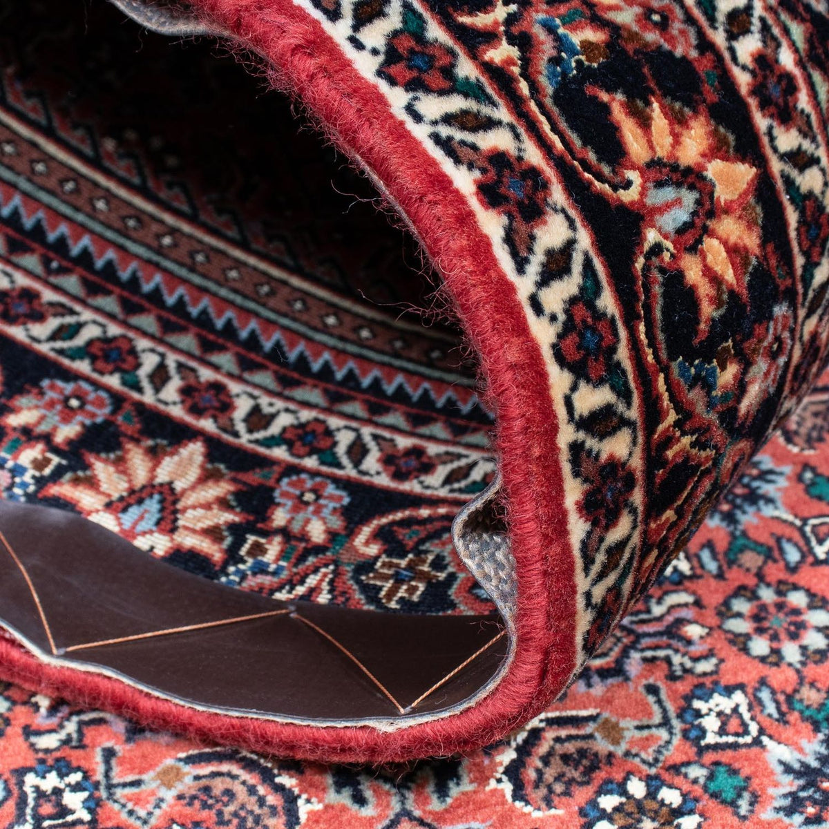 Loper Perzisch tapijt - Bijar - 205 x 102 cm - donkerrood