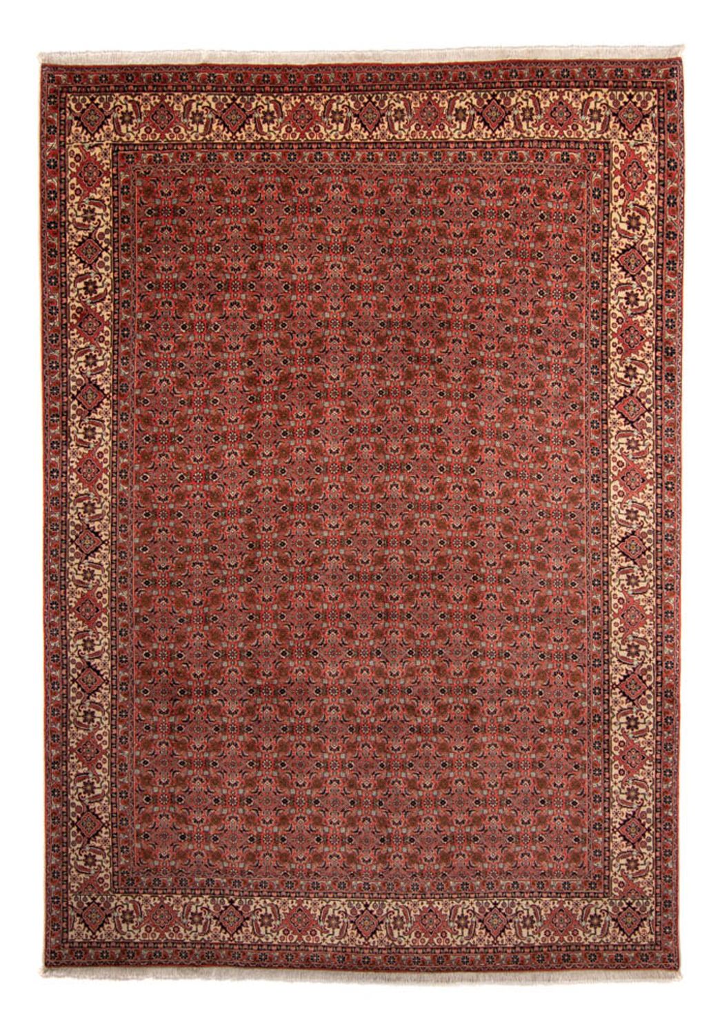 Perzisch tapijt - Bijar - 357 x 248 cm - donkerrood