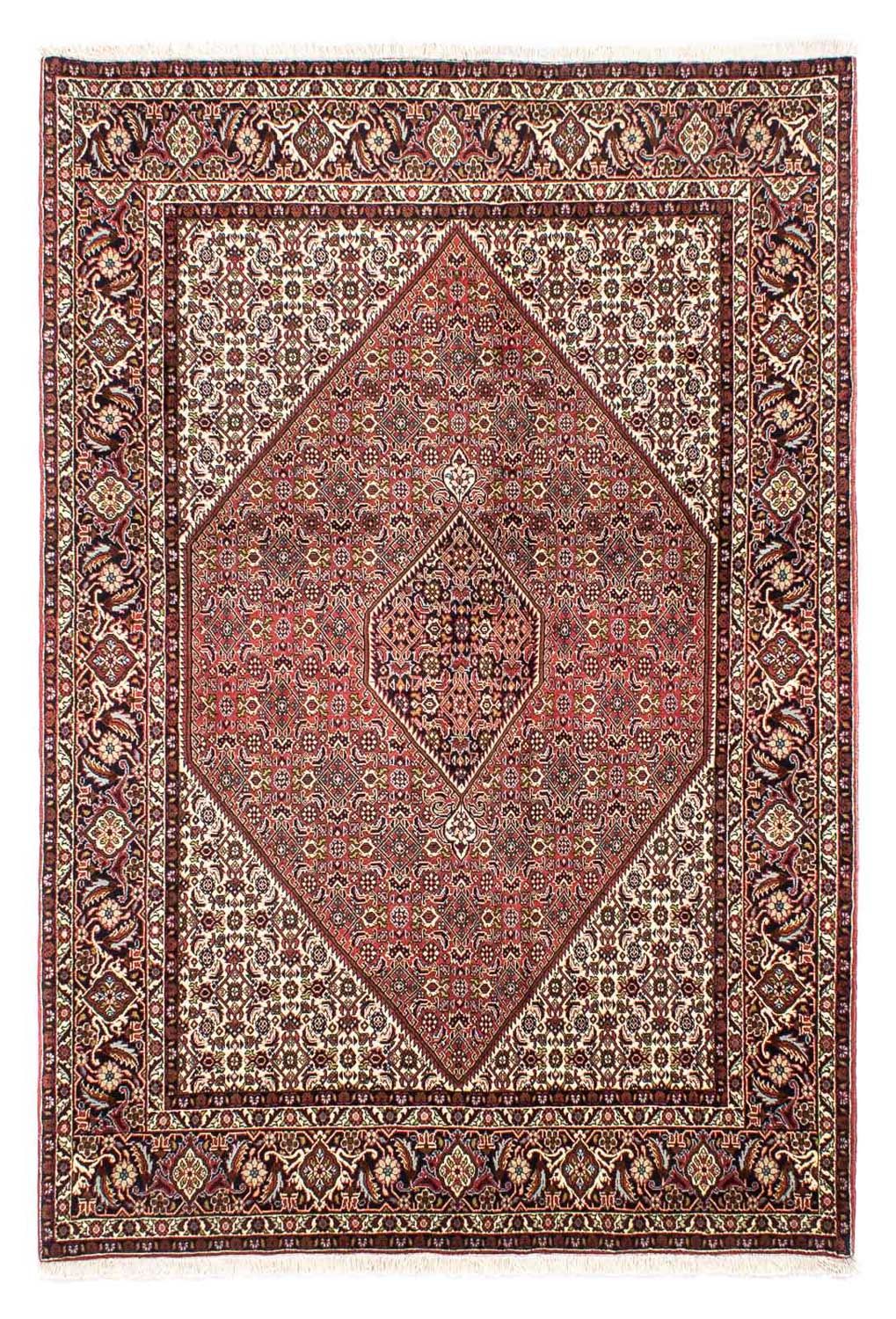Perzisch tapijt - Bijar - 251 x 174 cm - licht rood