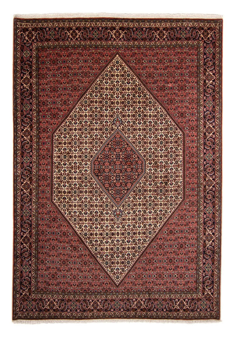 Perzisch tapijt - Bijar - 343 x 252 cm - donkerrood