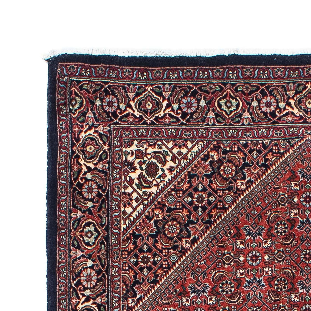 Loper Perzisch tapijt - Bijar - 201 x 100 cm - donkerblauw