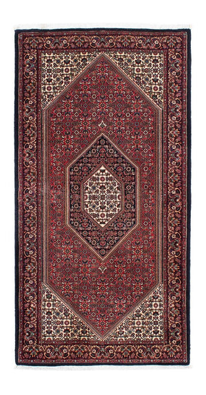 Loper Perzisch tapijt - Bijar - 195 x 100 cm - donkerblauw