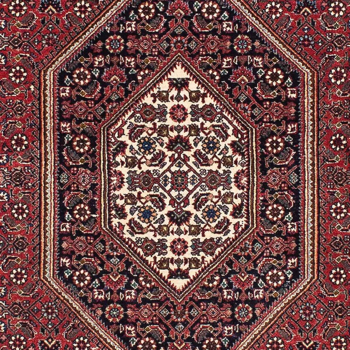 Loper Perzisch tapijt - Bijar - 195 x 100 cm - donkerblauw