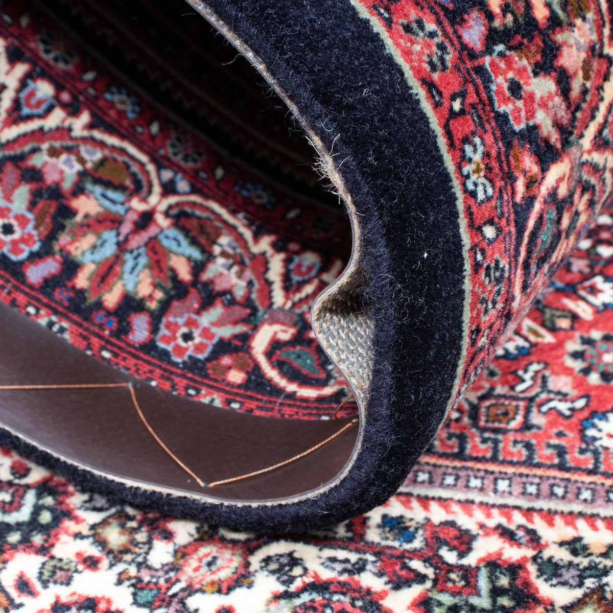 Loper Perzisch tapijt - Bijar - 195 x 100 cm - donkerblauw