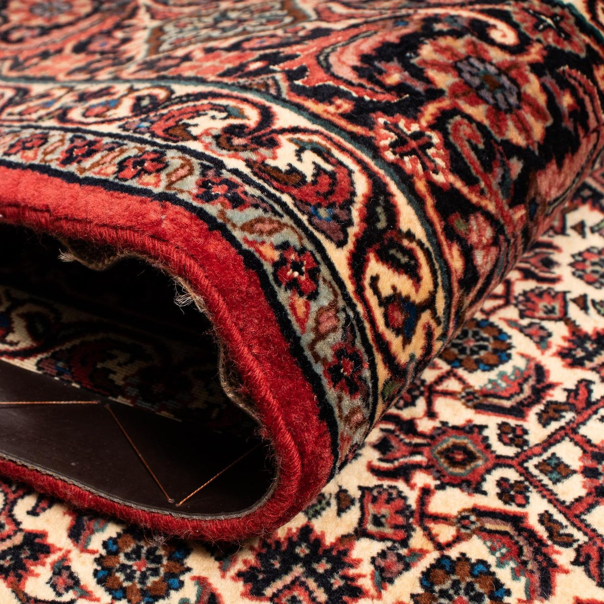 Perzisch tapijt - Bijar - 250 x 200 cm - donkerrood