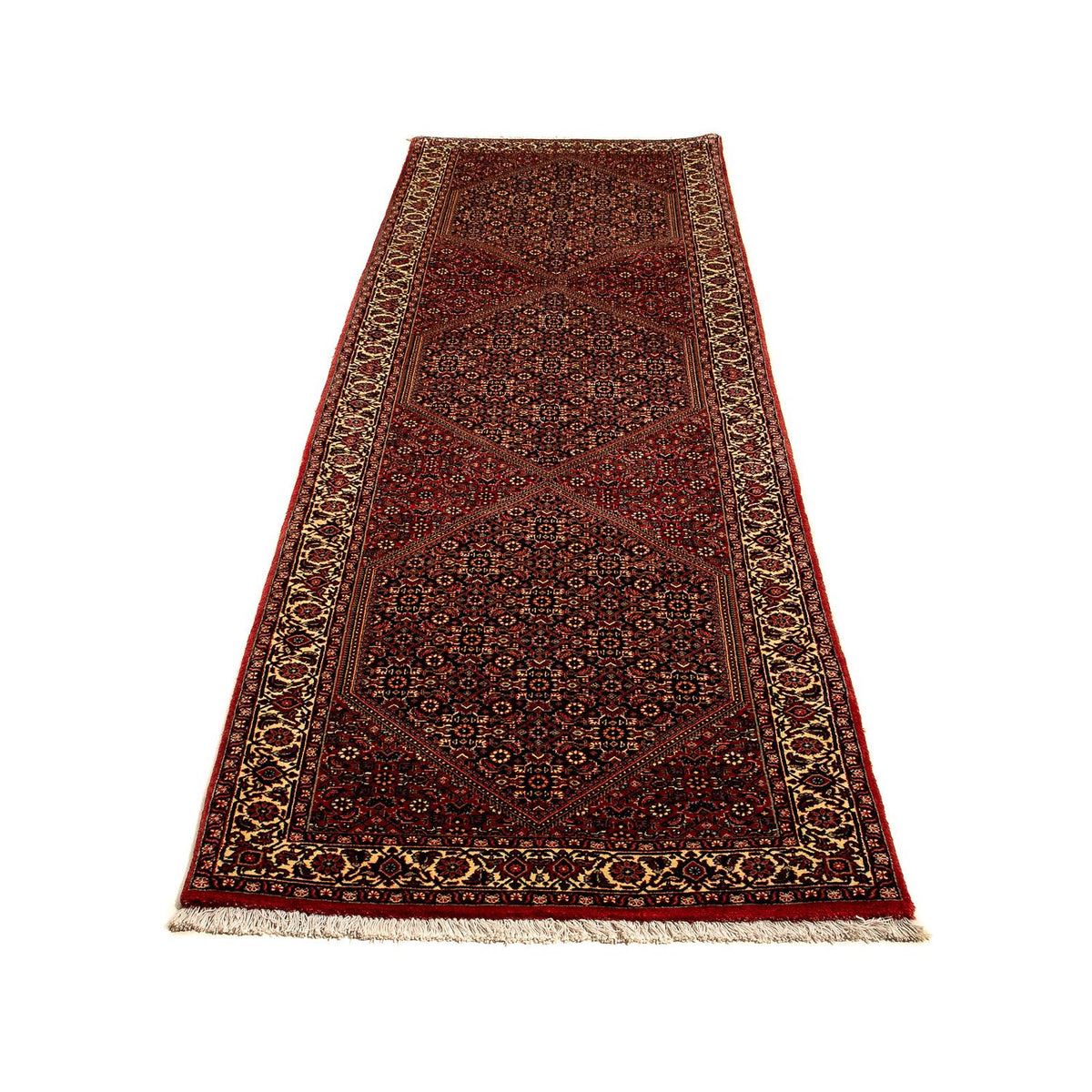 Loper Perzisch tapijt - Bijar - 315 x 86 cm - veelkleurig