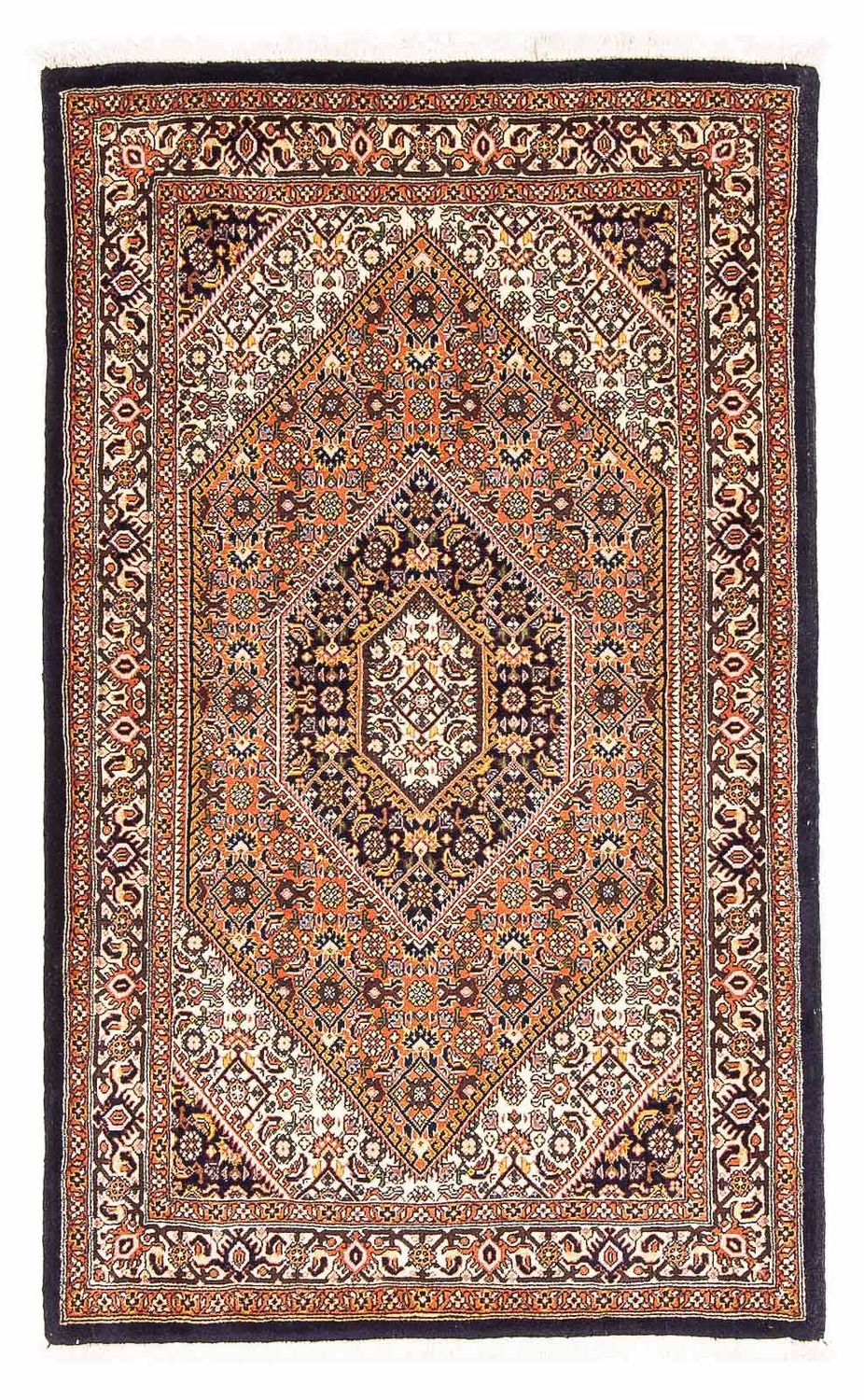 Perzisch tapijt - Bijar - 150 x 90 cm - donkerblauw