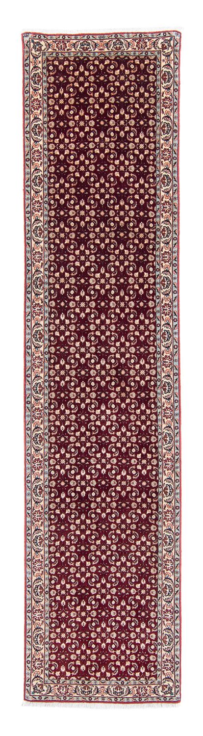 Loper Perzisch tapijt - Bijar - 334 x 77 cm - donkerrood