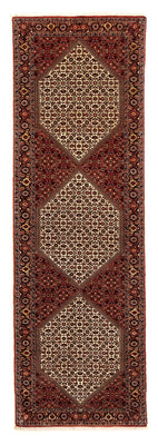 Loper Perzisch tapijt - Bijar - 300 x 84 cm - veelkleurig