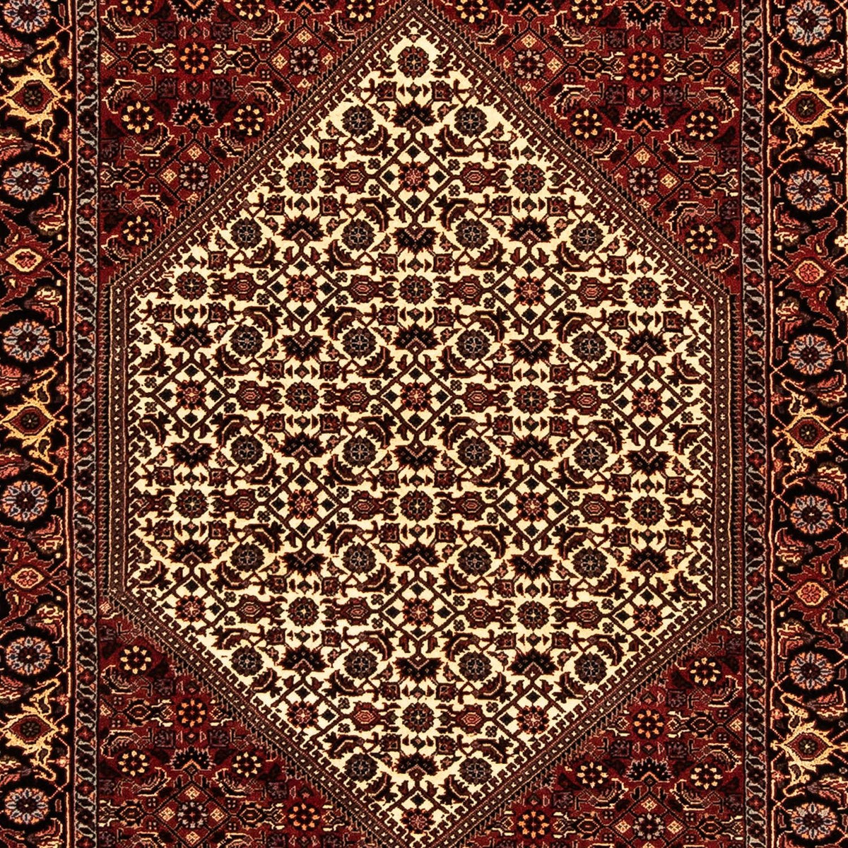 Loper Perzisch tapijt - Bijar - 300 x 84 cm - veelkleurig