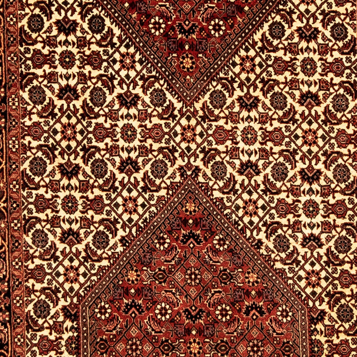 Loper Perzisch tapijt - Bijar - 305 x 83 cm - bruin