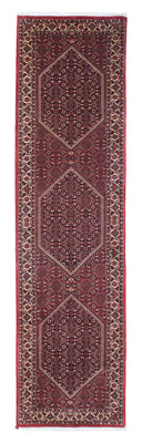 Loper Perzisch tapijt - Bijar - 315 x 78 cm - rood