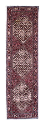 Loper Perzisch tapijt - Bijar - 282 x 78 cm - licht rood