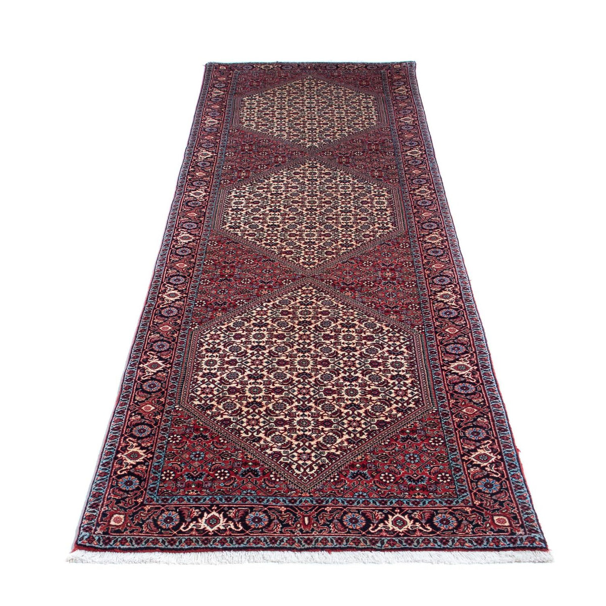 Loper Perzisch tapijt - Bijar - 282 x 78 cm - licht rood