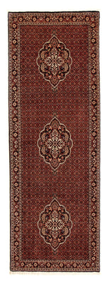Loper Perzisch tapijt - Bijar - 297 x 102 cm - donkerrood