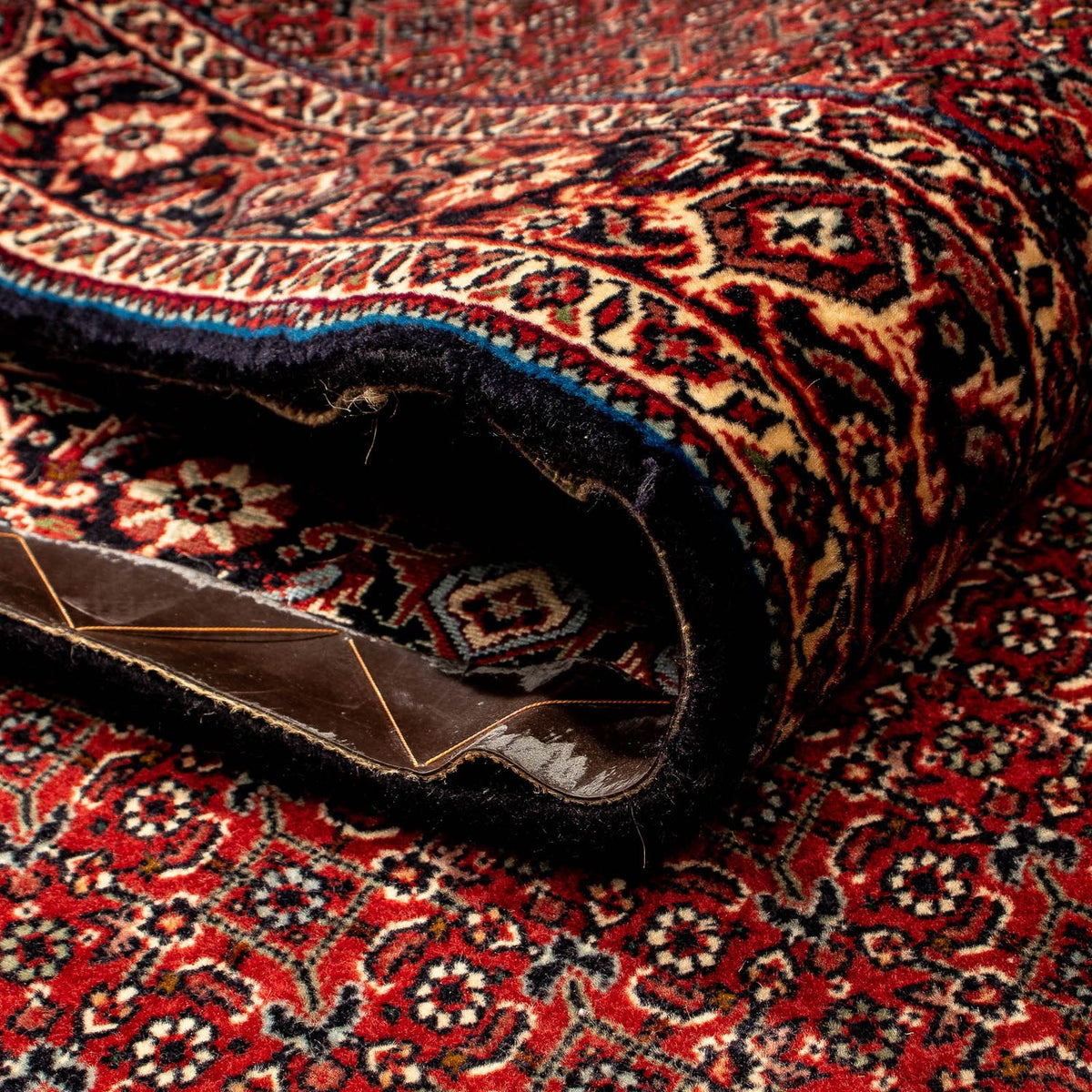 Loper Perzisch tapijt - Bijar - 297 x 102 cm - donkerrood