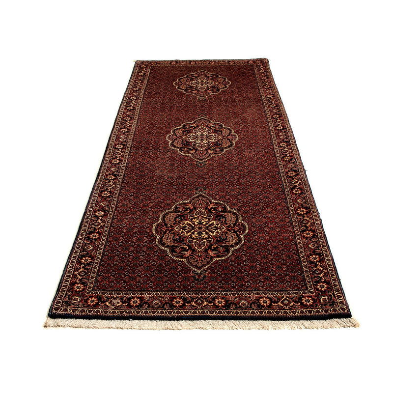 Loper Perzisch tapijt - Bijar - 297 x 102 cm - donkerrood