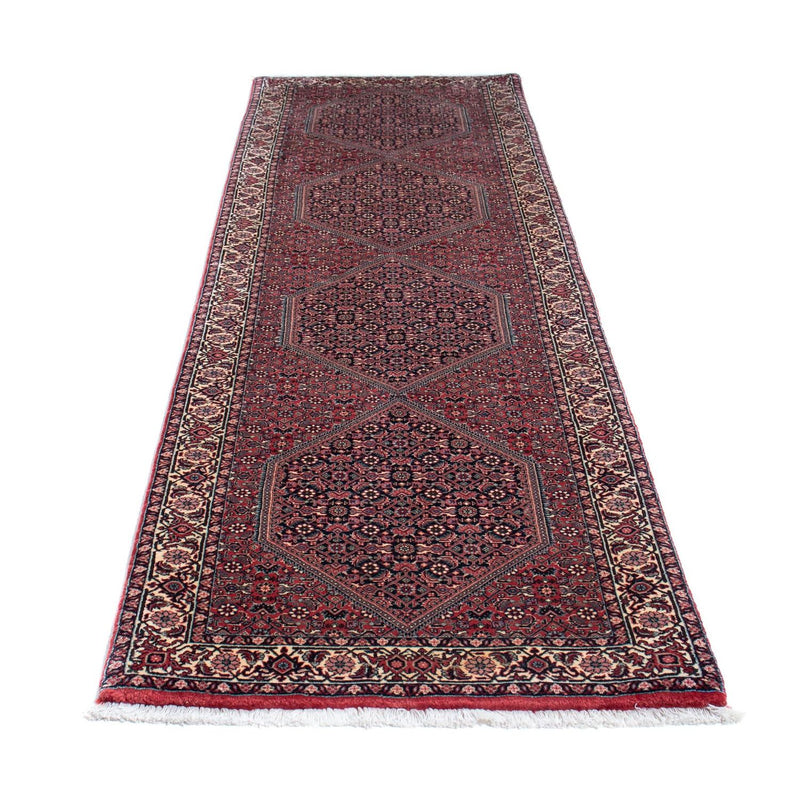 Loper Perzisch tapijt - Bijar - 288 x 84 cm - rood