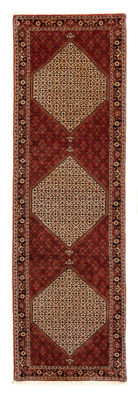 Loper Perzisch tapijt - Bijar - 305 x 84 cm - donkerrood