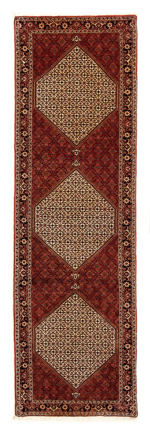 Loper Perzisch tapijt - Bijar - 305 x 84 cm - donkerrood