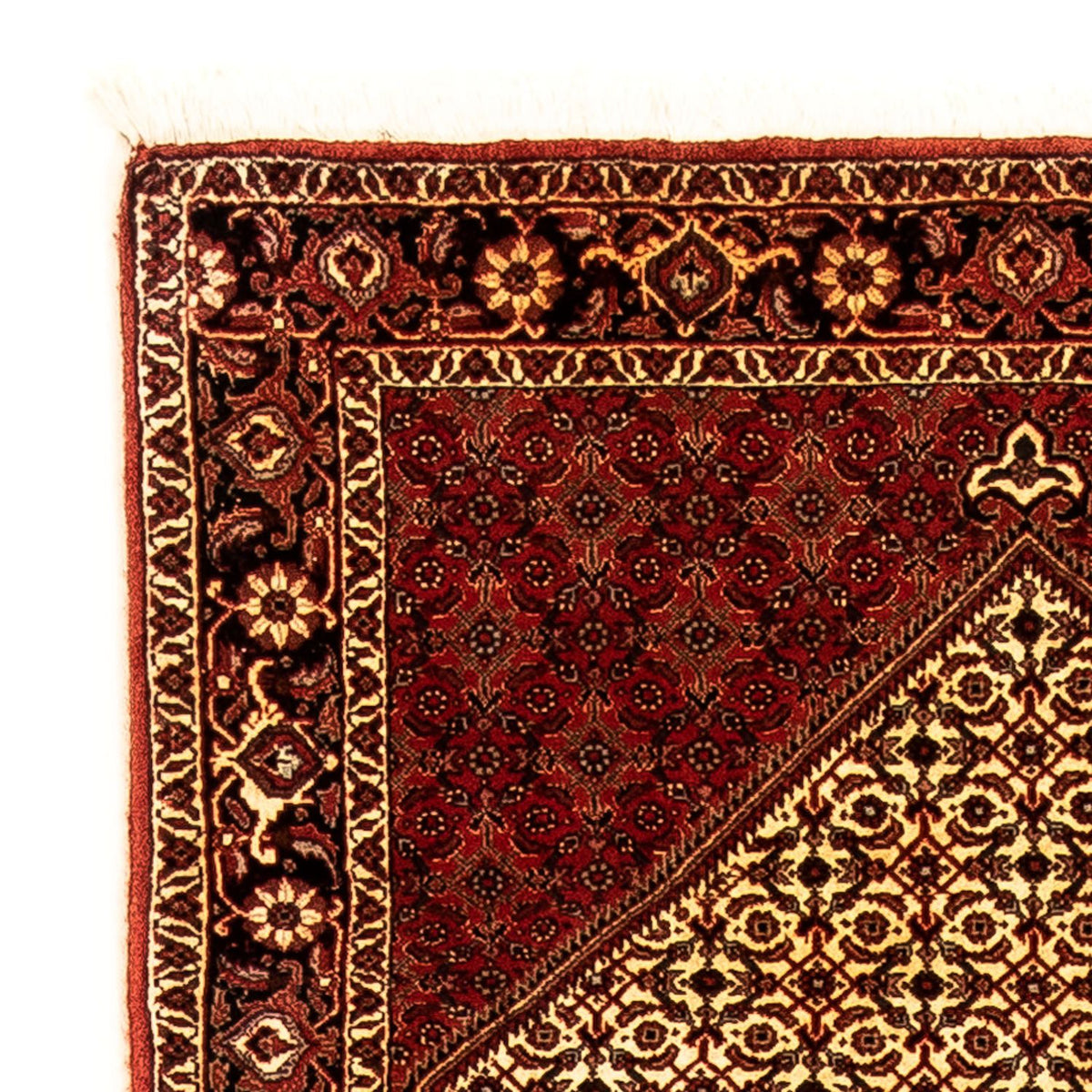 Loper Perzisch tapijt - Bijar - 305 x 84 cm - donkerrood